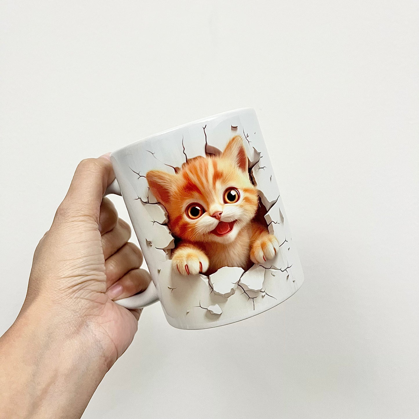 3D Kitten Mug